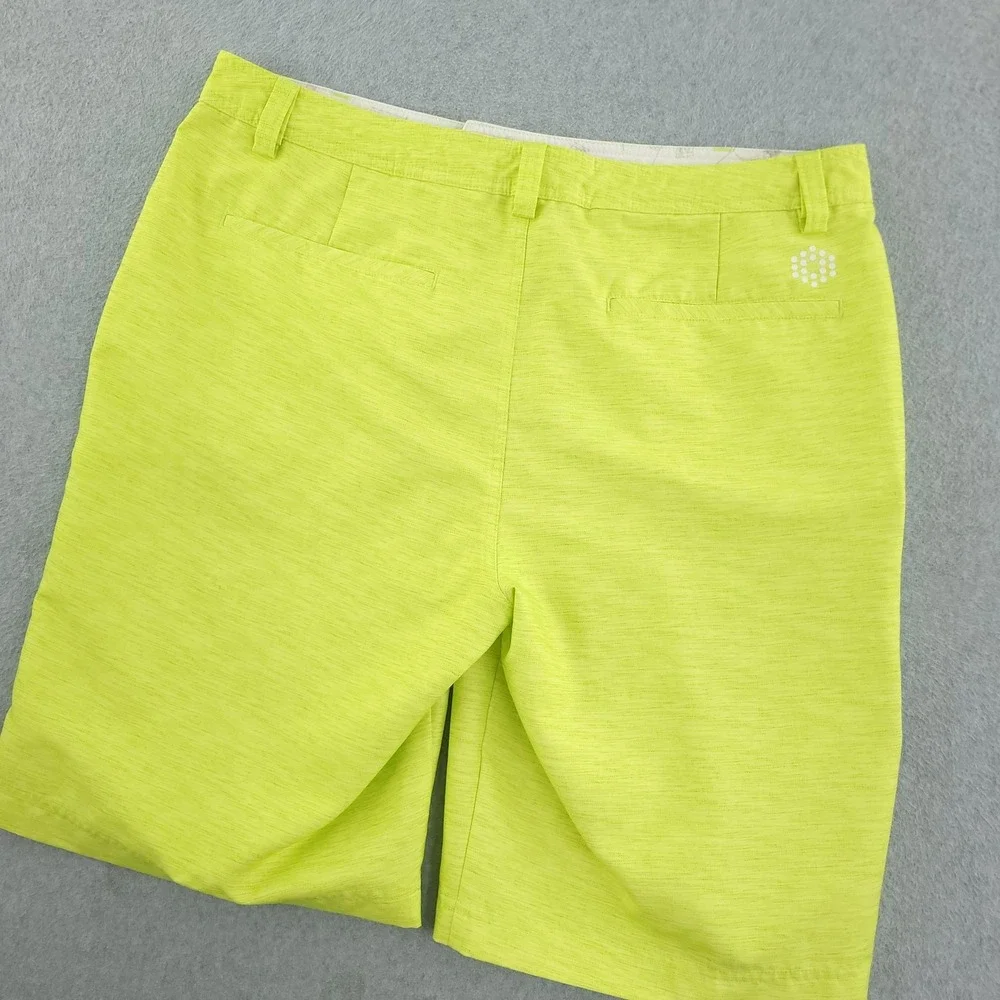 Puma Shorts Mens 36 Yellow Solid Performance Microfiber Chino 11
